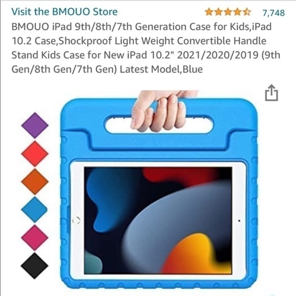 NWOT BMOUO kids case for IPAD 9th/8th/7th Generation‎ 10.2 inch - Picture 7 of 8